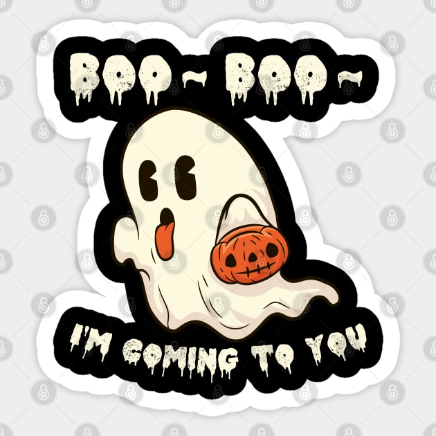 little ghost halloween Sticker by Giraroad